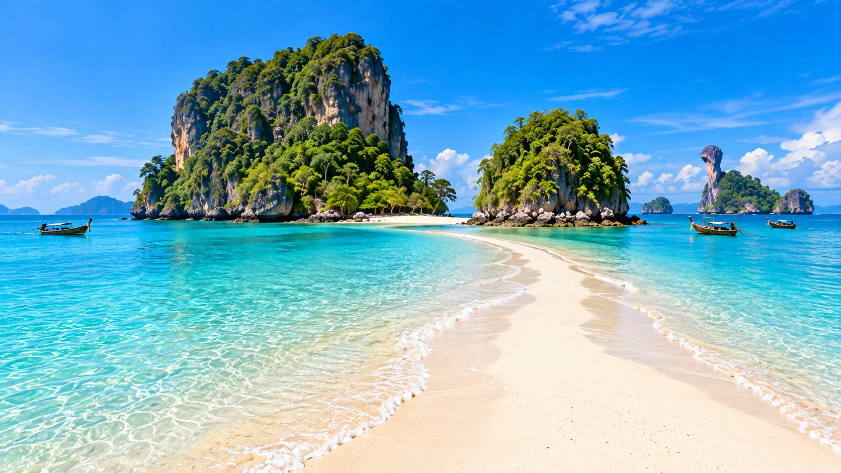 Tup Island sandbar in Krabi on the Thailand Diwali group tour